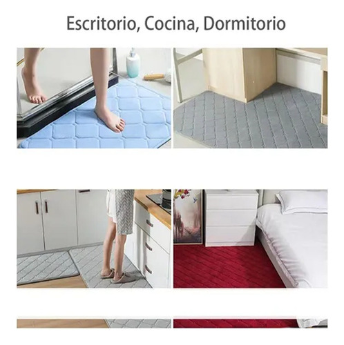 Tapete Baño Ultra Suave Alfombra Baño Absorbente Memory Foam Marrón