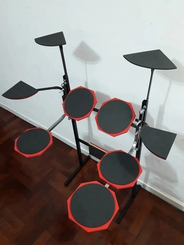 Imagen 4 de 6 de Batería Muda D Practica Silenciosa Demon 10 Pads.