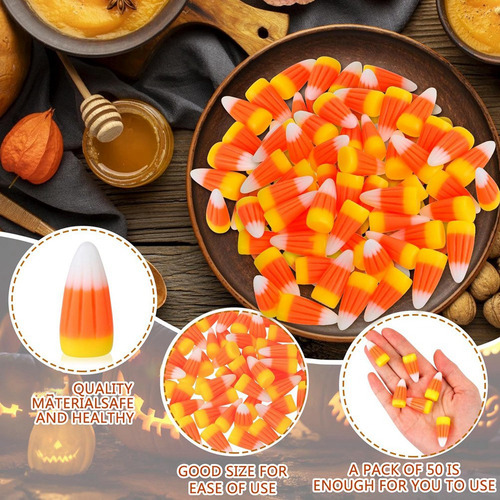Caramelos De Maíz Artificial 3d De Resina Para Halloween, 50