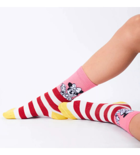 Pack X 3 Medias Minnie Mickey Ciudadela 1210-1211 Surtido Talle 2 2 (25-30)