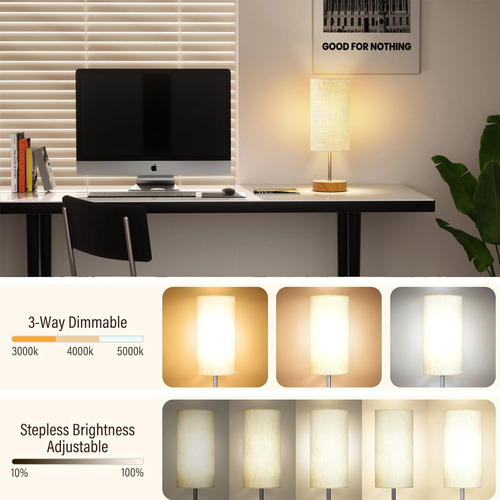 Lámpara De Mesa A Batería Con Control Remoto Luz De Mesa Rec