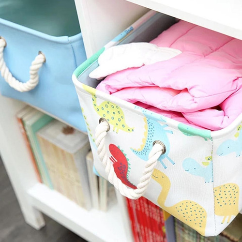 Imagen 8 de 10 de Organizador Cesto Infantil 37x33cm Quo Baby