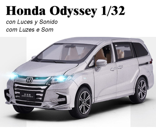 2019 Honda Odyssey Midsize Mvp Miniatura Metal Coche 1/32