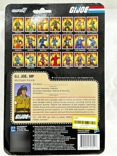 G.i. Joe Reaction Figures Wave 5 - G.i. Joe Mp Clean Shaven