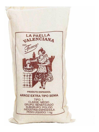 Arroz Espanhol Extra Para Paella Torca 1 Kg