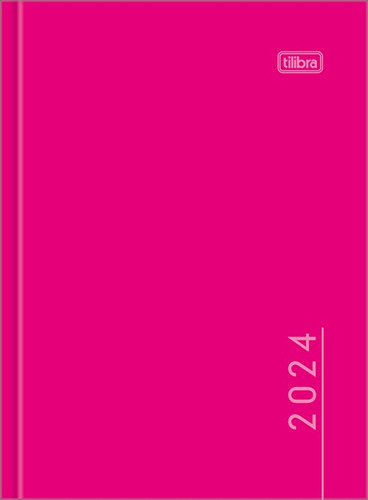 Agenda Diária Costurada Pepper Rosa M4 Pequena 2024 Tilibra