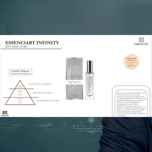 Essenciart Perfume Infinity 30ml Edt - Fragrância Olfativa Importado