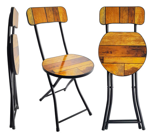 Silla Plegable Reforzada Vintage Exterior E Interior - 13394