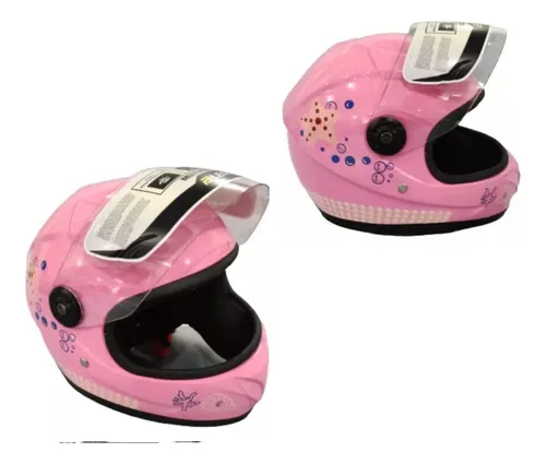 Casco De Niña Rosa Unicornio Biker Moto