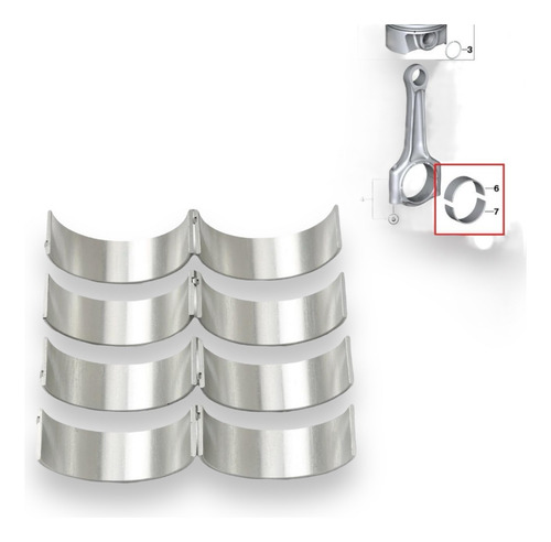 Metales De Biela Bmw F30 G30 G20 F80 2.0 B48 4 Cil