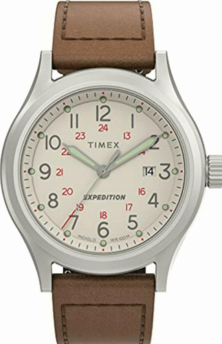 Reloj Timex Field Steel Caballero, Cafe, Tw2v07300