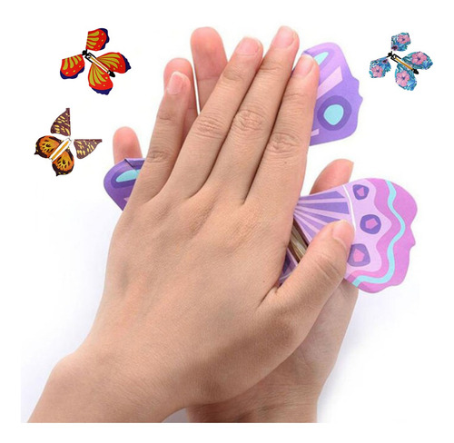 10 Pcs Sorpresa Hada Volando Mariposa Banda De Goma Mordaza