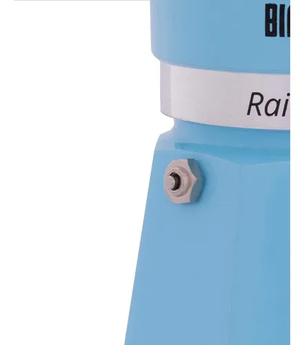 Cafetera Bialetti Rainbow 3 Tazas Color Celeste