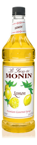 Monin Lemon Syrup, Botella De Plstico (1 Litro)