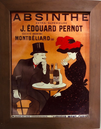 Absinthe J. Edouard (latón) Poster Vintage Decorativo