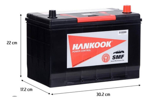 Batería Hankook 90 Amp Positivo Derecho Solo Venta Santiago
