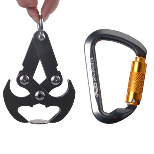 Grappling Gravity Hook Survival Climbing Claw Twist Lock Mos