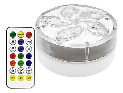 Luz Subacuática Rgb 3x Pilas Aa 11 Led De Control Remoto