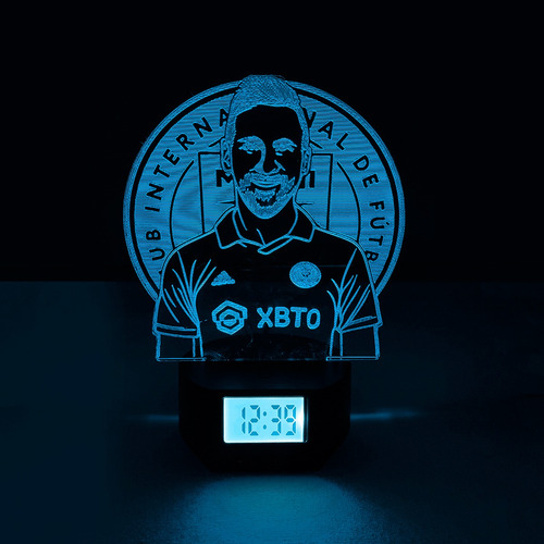Lámpara 3d Messi Miami Base Reloj
