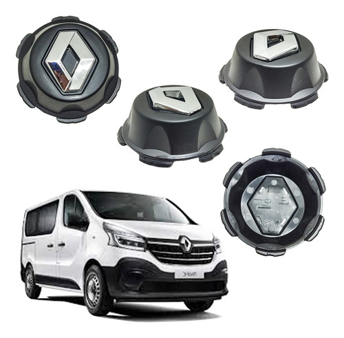 4 Tapones Copas De Rin Renault Trafic Originales Nsb2871011