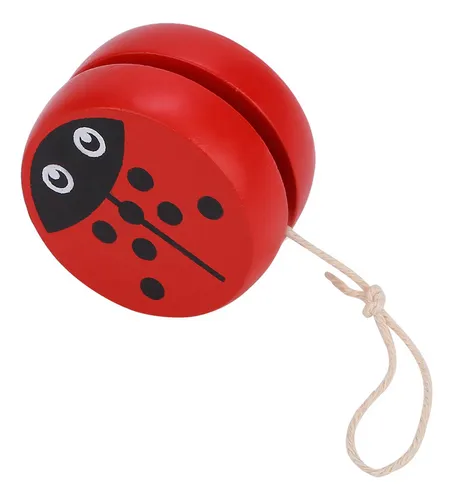 Yoyo De Madera Para Niños Con Dibujo Animado (Rana) – Juguete Educativo Y Divertido Para Coordinación Y Creatividad