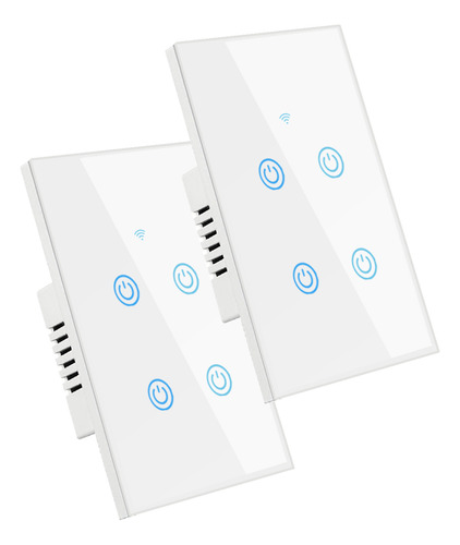 Conmutador Inteligente Pared Nexio 4 Botones Two Pack Wifi