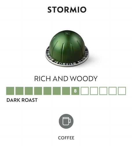 Cápsulas De Café Nespresso Vertuo Stormio, 30 Unidades