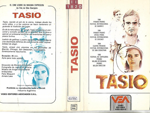 Tasio Vhs 1984 Patxi Bisquert Amaia Lasa Isidro José Lozano