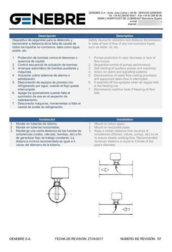Controlador De Flujo Flow Pen Genebre 1 Pulgada