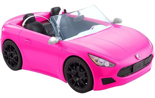 Barbie Vehículo Convertible Carro Rosado