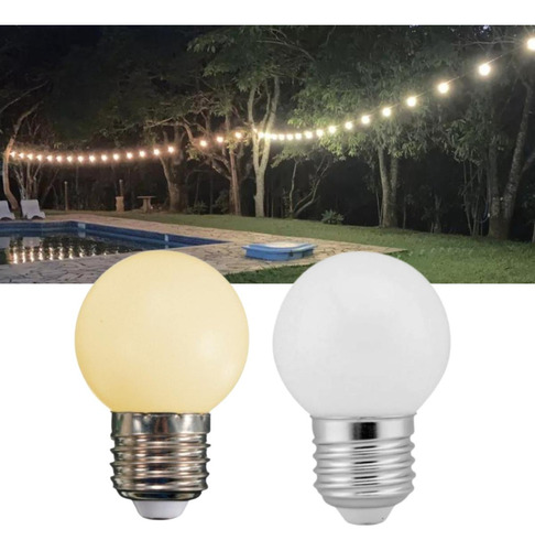 Kit 15 Lâmpada Bolinha Led 3w E27 G45 3000k 6000k Bivolt