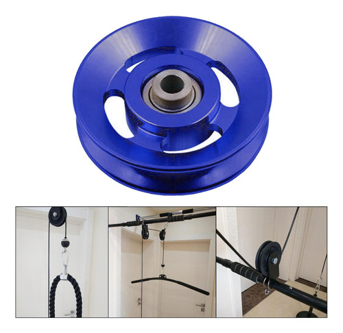 Rueda De Polea De Cojinete Universal Para 88 Mm Azul