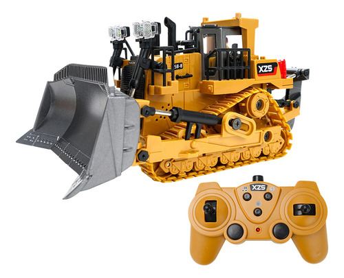 1:24 2.4 G 9ch Rc Bulldozer Aleación Cubo Rc Tractor Camión