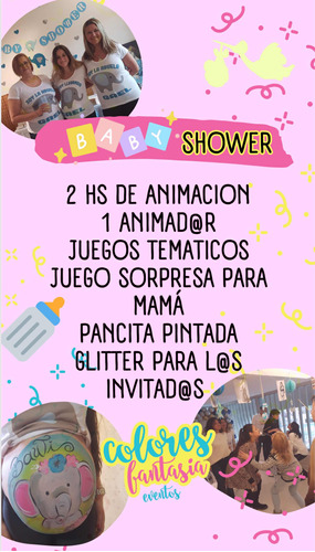 Animación Baby Shower  Juegos Baby Shower