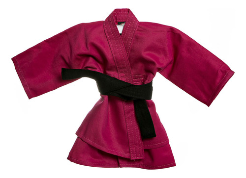 Kimono Kimoninho Rosa Judô Jiu Jitsu Bebê Menina