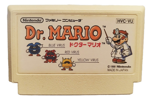 Dr. Mario 1990 Famicom Nes Japonés Original
