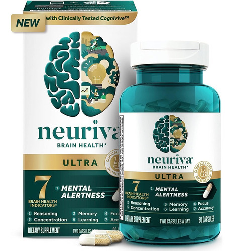 Neuriva Ultra Cerebral Raciocínio Memória 60 Caps - Envio Já