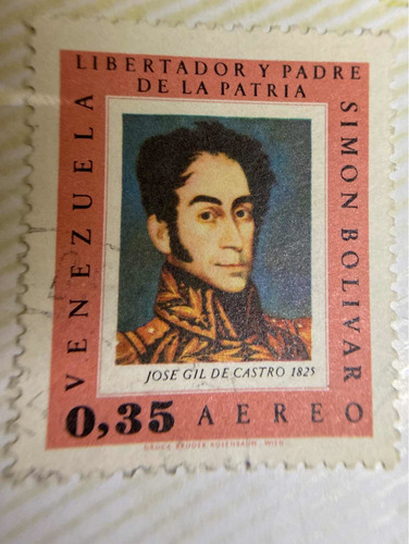 Sello Postal De Venezuela Simón Bólivar 1963