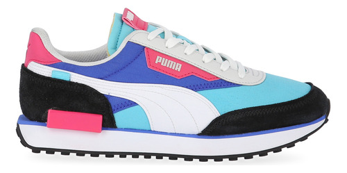 Zapatillas Puma Future Rider Play En Azul Y Blanco