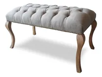 Comprar Banqueta Pie De Cama Capitone Pata Paraiso Reina Ana Premium Color Pana Antimanchas\u002F Pana Panne Antimanchas\u002F Lino Maga\u002F Ecocuero Talampaya