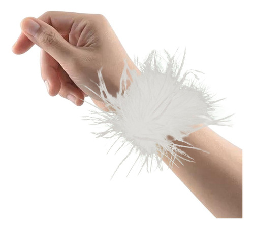 Muñequeras De Plumas Artificiales Manga Desmontable Punk