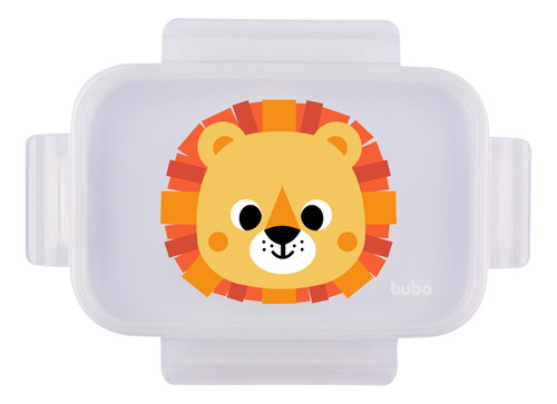 Lancheira Com Divisória Lunchbox 1000ml Marmita Buba Zoo