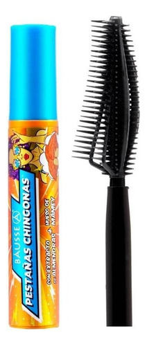 Mascara Pestañas Chingonas C/ Ingredientes Activos Báusse Á Color #12 cepillo de silicón 4D
