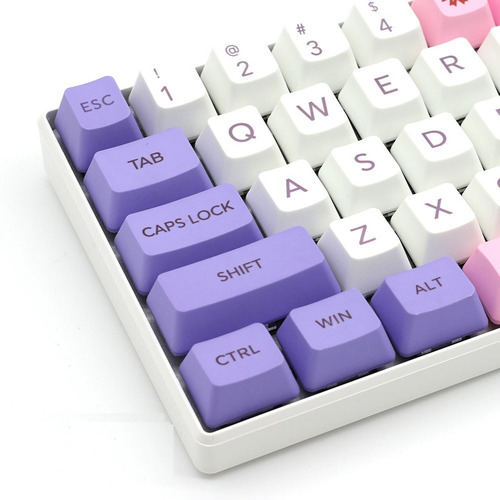 108 Teclas Pc Teclado Mecánico Teclas Pbt Teclas Rosa Y