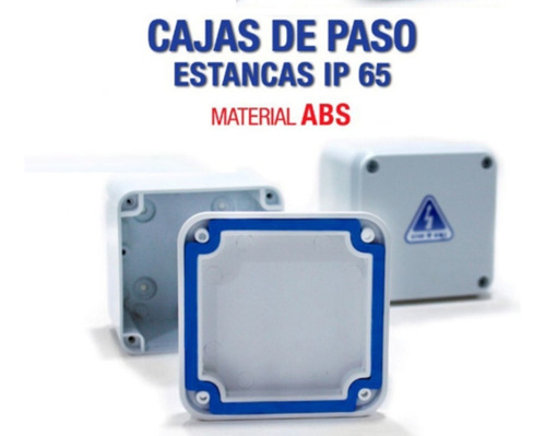 Caja Paso Estanca Balun Cctv Camara Empalme 9x9x7.5 Cm Esdj