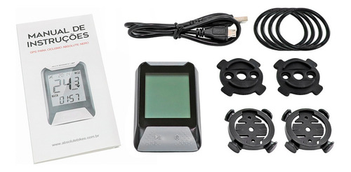 Ciclocomputador Com Gps Absolute Nero Compatível C/ Strava
