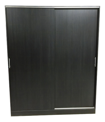 Placard Muebles Hedi 2.20M 200 x 220 color negro de melamina con 2 puertas  corredizas