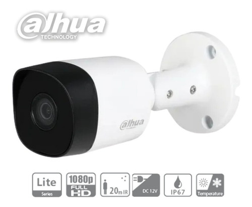 Imagen 3 de 10 de Pack 4 Camaras Dahua 2mpx 1080p Full Hd Bullet Ir 20m P/dvr
