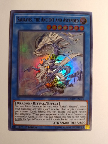 Sauravis, The Ancient And Ascended Ultra Rare Yugioh 