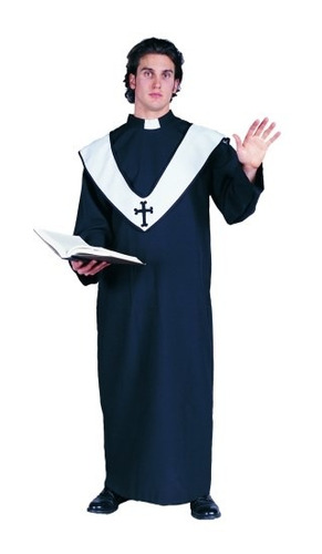 Disfraz Para Hombre Sacerdote Talla Única Halloween